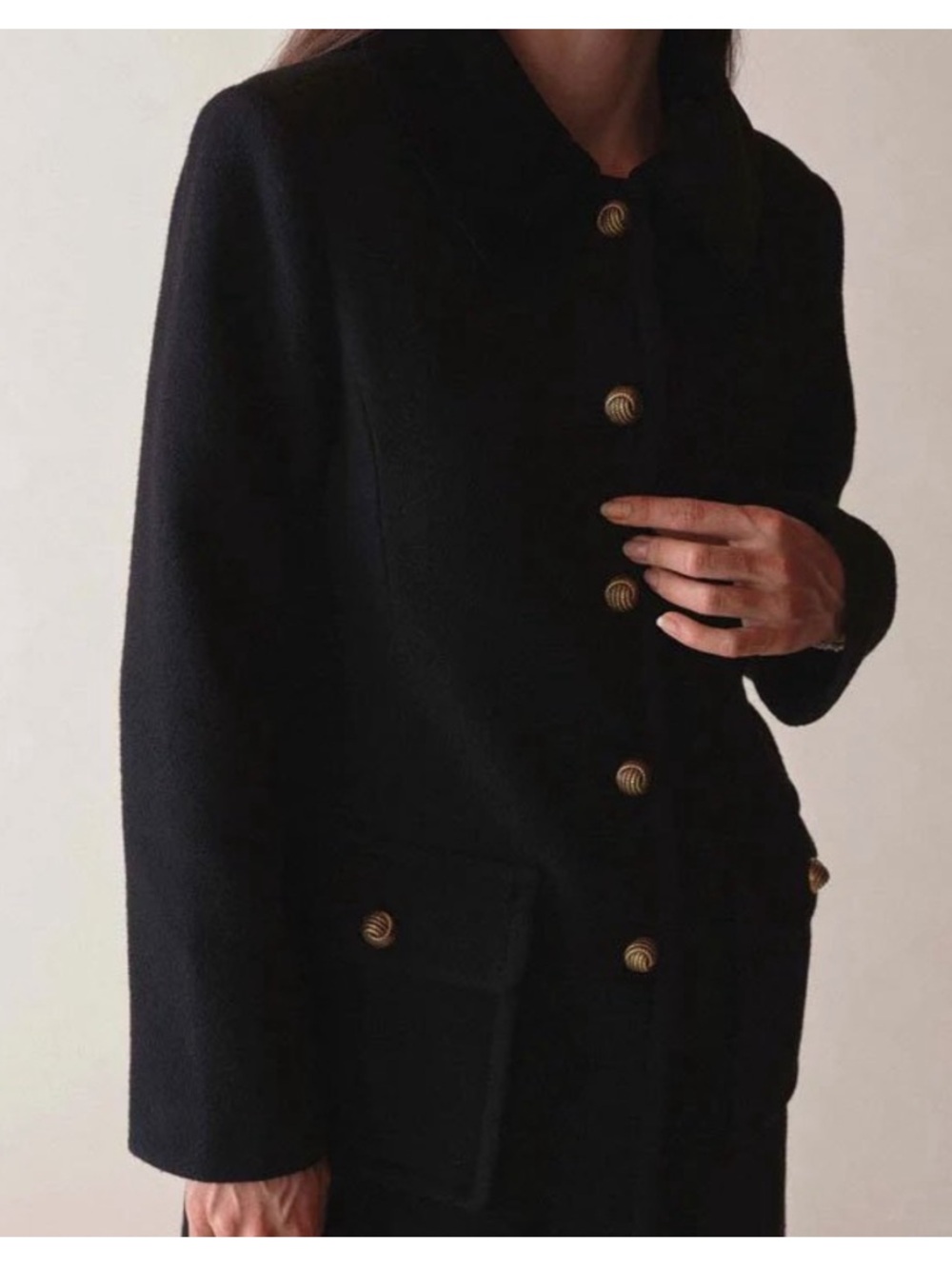 Doen Heirloom Kensington Wool Coat Black - Picture 5 of 11